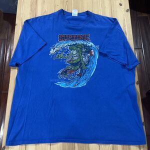 2007 Rat Fink Shirt Men 2XL XXL Surfink Art Adult Tee Blue